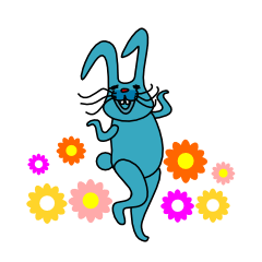 funny rabbit Mr.blue