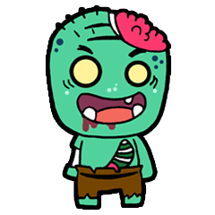 Nong Mik - the cute zombie - and friends