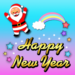 Santa Greeting Christmas & New Year