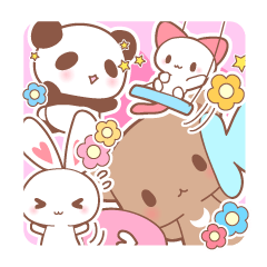 Bear, rabbit, panda, cat β LINE stickers | LINE STORE