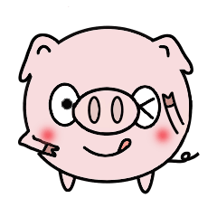 Cute pig Buhimaru