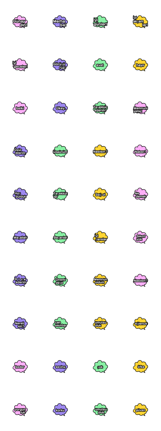 トルコ語あいさつ吹き出し Lineクリエイターズスタンプ Stamplist トルコ語あいさつ吹き出し Lineクリエイターズスタンプ Stamplist