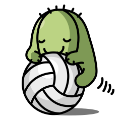 Cactus Stickers (Volleyball)