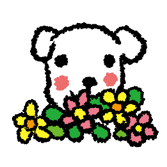 Fluffy dog Sticker