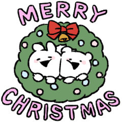 すこぶる動くちびウサギ クマ Xmas Line スタンプ Line Store すこぶる動くちびウサギ クマ Xmas Line スタンプ Line Store