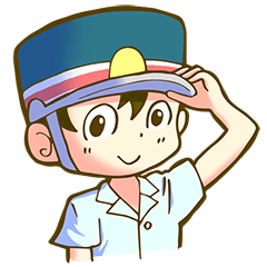a train conductor boy "Suguru"