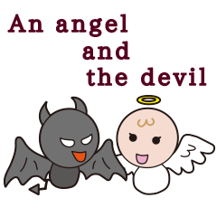 An angel and the devil