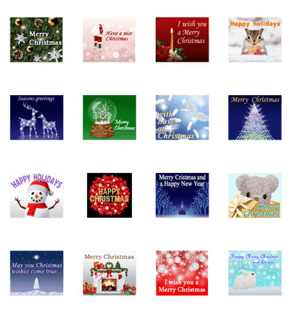 Line クリエイターズスタンプ Sweet Christmas Holidays Example With Gif Animation
