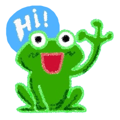 Cheering frog "Yell"
