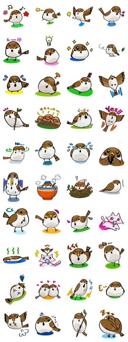 Funny bird Suzume-chan