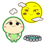 moon and turtle
