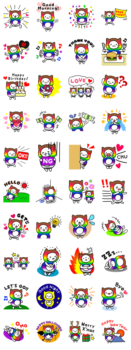 The Story of Rainbow-colored Cat