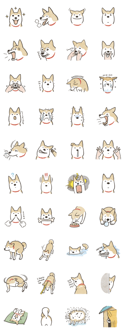 Shiba Inu (Shiba-Dog) stickers