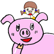 butachan and girl