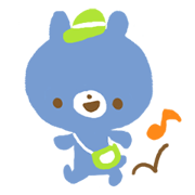 Colorful round bears.