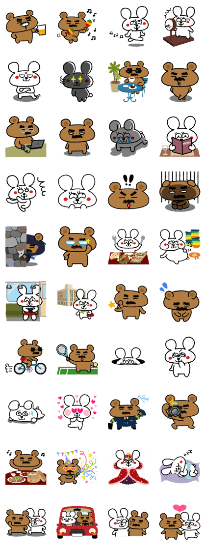 Beard Bear and Gourmet Rabbit