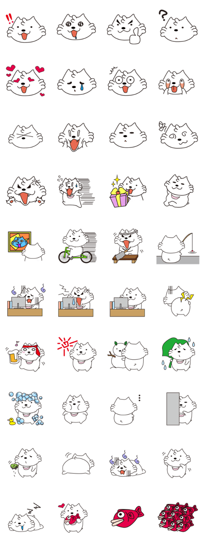 Milk of white cat