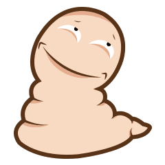 Crazy Worm Stiker LINE LINE STORE Crazy Worm Stiker LINE LINE STORE