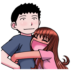 ラブラブ 子猿うきゃうきゃスタンプ Line スタンプ Line Store