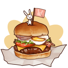 Gluttonous rabbit – LINE貼圖 | LINE STORE