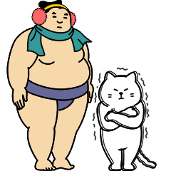 A cute Sumo wrestler animation "winter"