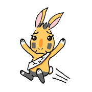 RAICHI the rabbit(shyness)
