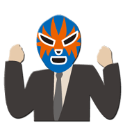Go for it ! Wrestler office worker