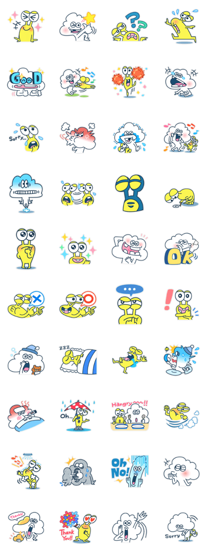 Mok & Yok Sticker