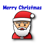 3D Santa Claus wish a Merry Christmas.