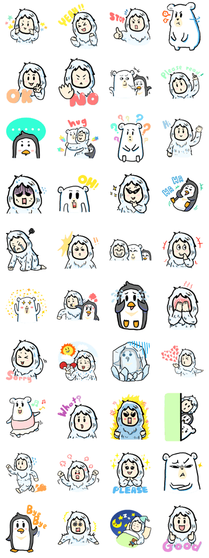 Cute Yeti & Friends