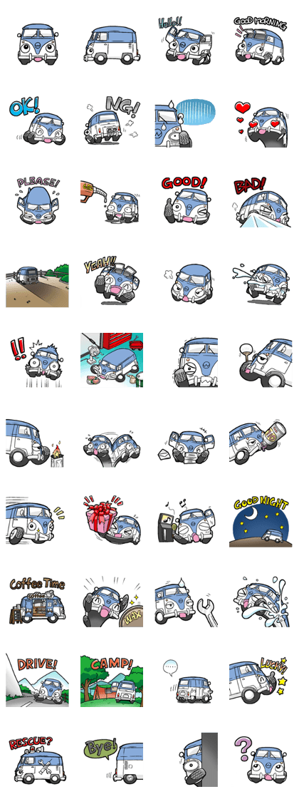 TYPE2 BUS (Blue&White)