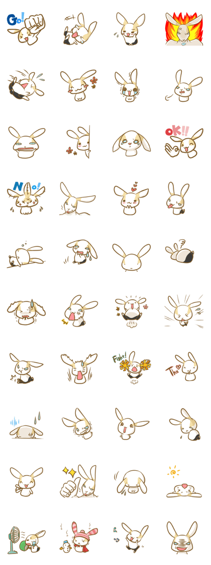 Rabbit black buttocks