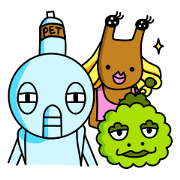 Garbage monster Mr. PET Bottle