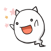 Cute cat ghost