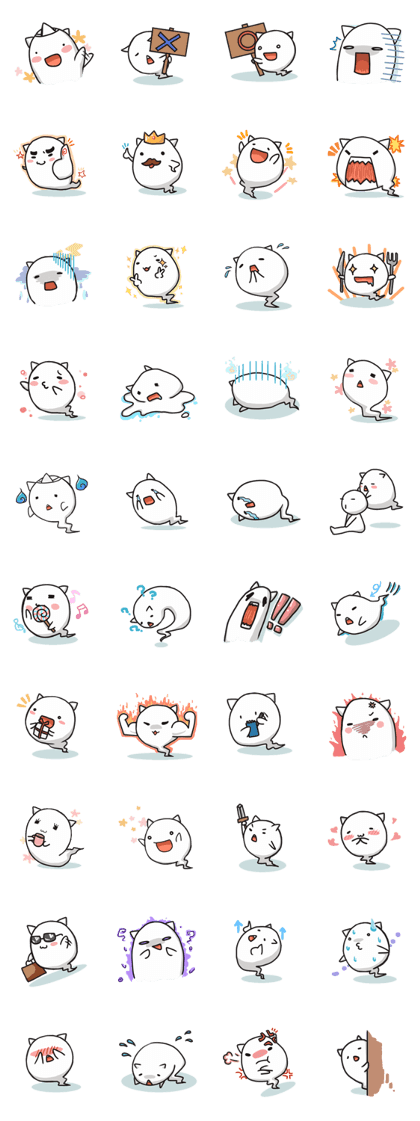 Cute cat ghost