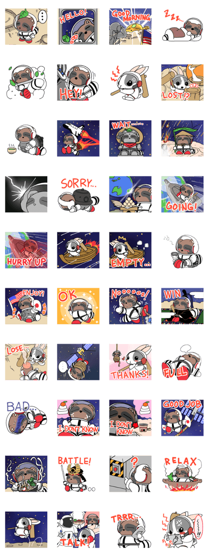 Racoon dog in the space