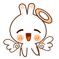 Smile Rabbit Balgeum's emotional sticker