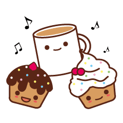 カップケーキカフェ Line スタンプ Line Store カップケーキカフェ Line スタンプ Line Store