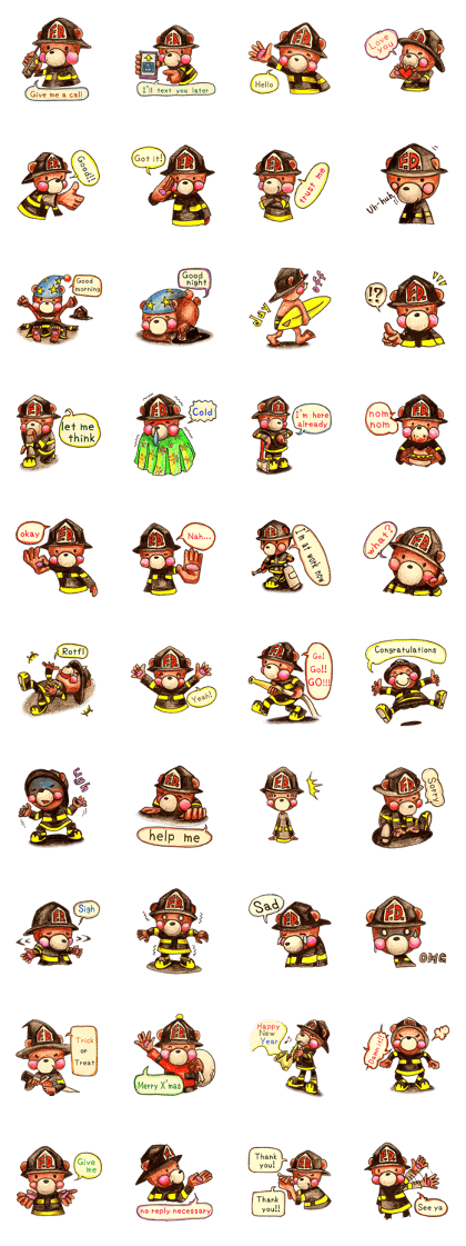 firefighter(bear)English version