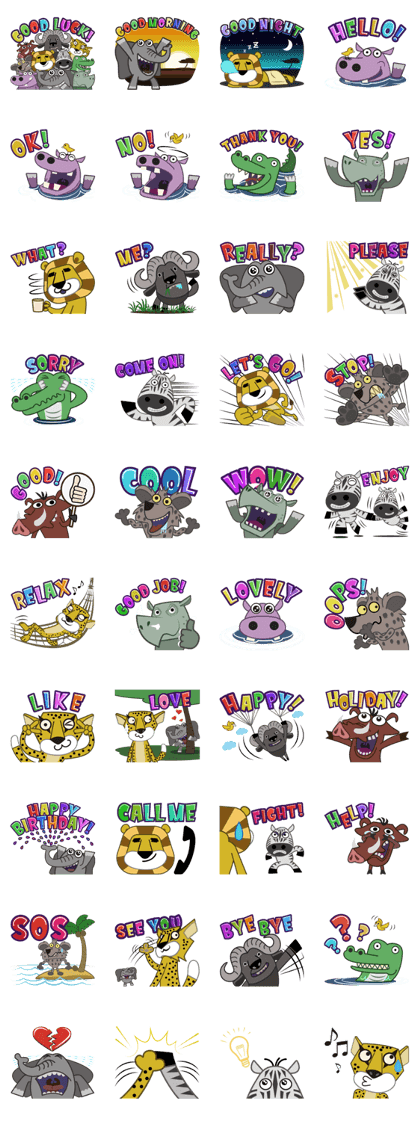 Amusing animal friends / Team Africa