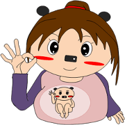 The stickers of pregnant women