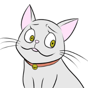 Cat that is fully licked