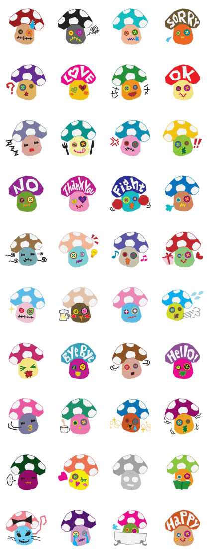 Handicraft mushrooms