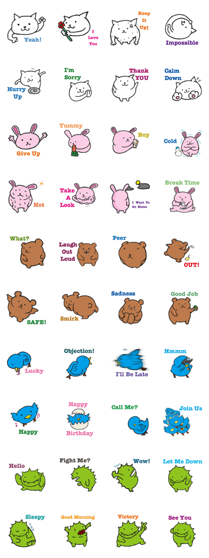 Kawaii Five Animals!(English Version)