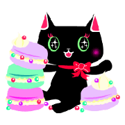 The black cat 'Tsukune'