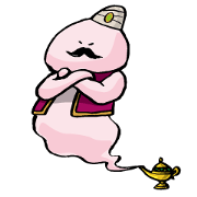 Mustached Genie