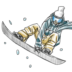 Snowboarder's Sticker