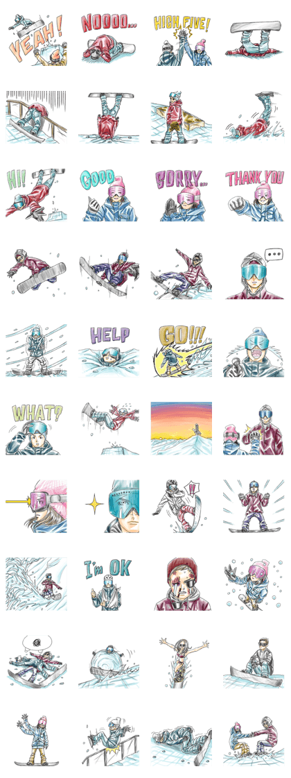 Snowboarder's Sticker