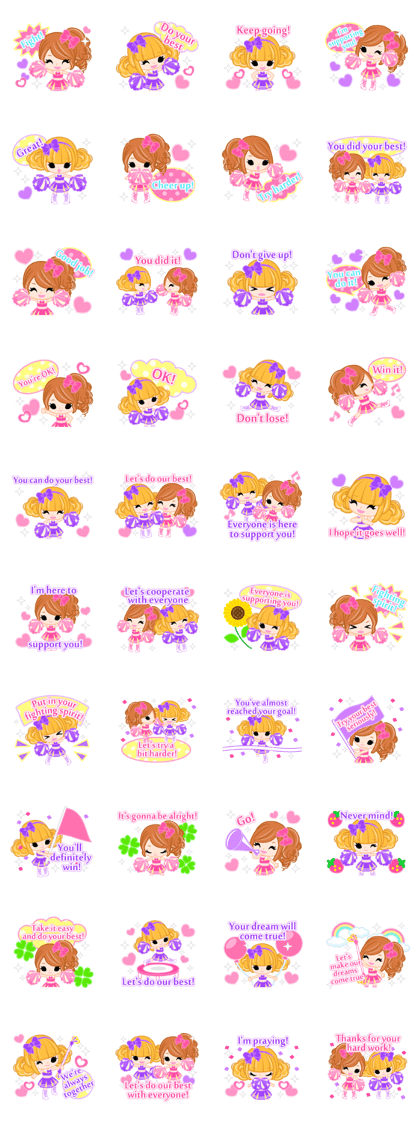 Support stickers-English-