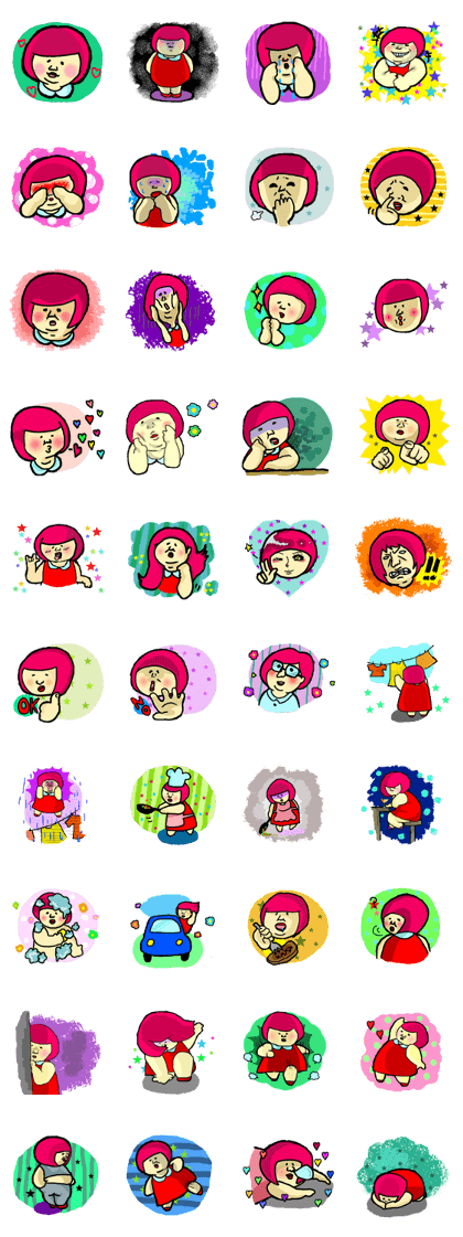 Pink Head Pop Girl
